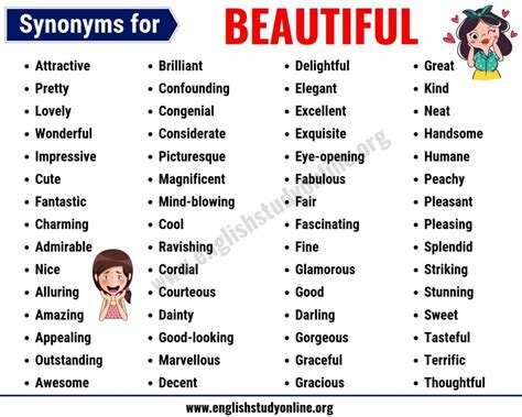 beautiful pictures synonyms|powerful synonyms for beautiful.